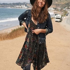 Anthropologie Velvet Swing Dress